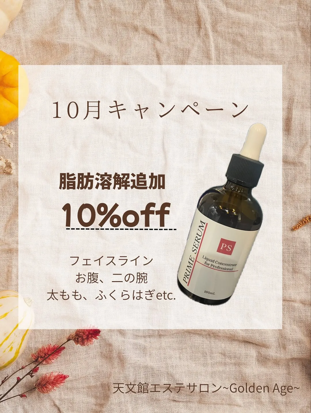 ﹨ 10月キャンペーン🍁🍂 ∕