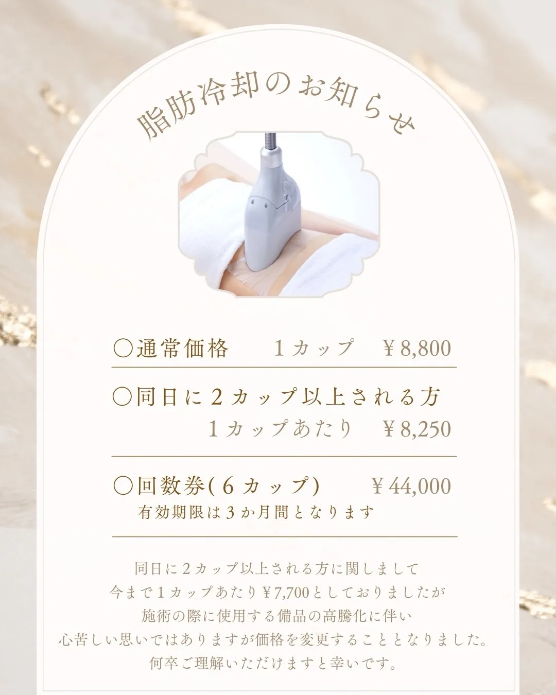 鹿児島市天文館で部分痩せできる脂肪冷却がお得に受けられるエス...